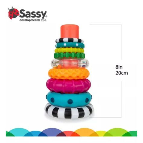 Juguete De Círculos Apilables Sassy-4
