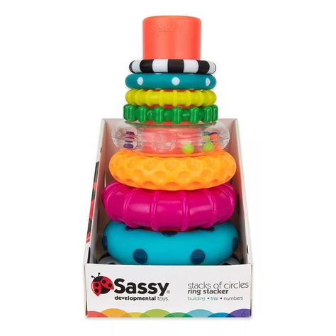 Juguete De Círculos Apilables Sassy-5