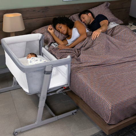 Cuna Colecho Next2Me Magic Evo Dark Grey Chicco-7