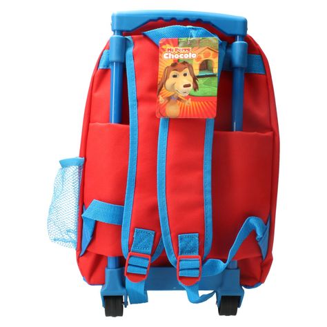 Mochila Eco-14 C/Ruedas Perro Chocolo Rojo-2