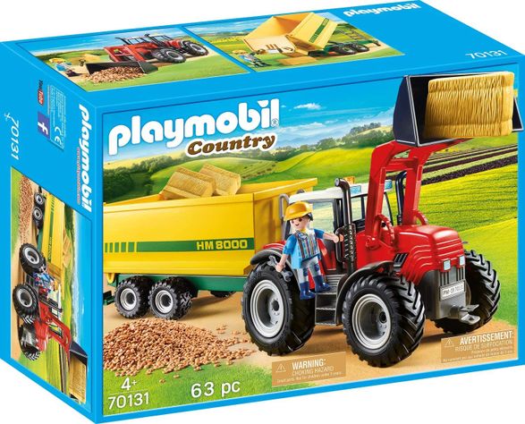 Playmobil Tractor Con Remolque 70131-0
