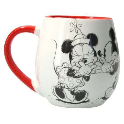 Tazon Redondo Mickey-Minnie Negro/Rojo 4 Diseños Surtido-3