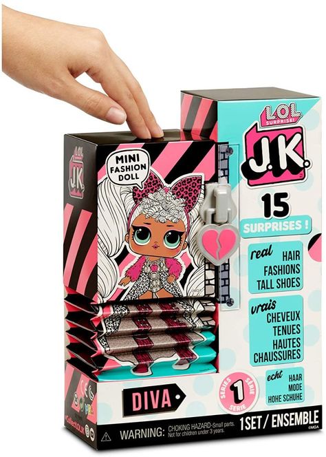 Lol Surprise Jk Mini Muñeca Diva 15 Sorpresas-1
