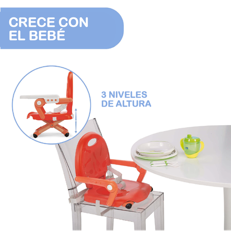 Silla para Comer Tipo Booster Pocket Snack de Chicco Red-4