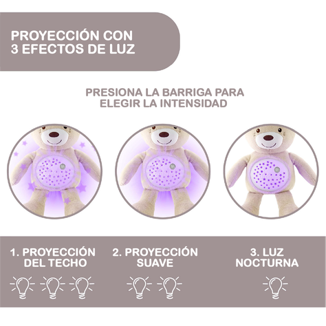 Osito Proyector de Luces con Efectos Luminosos de Chicco-3