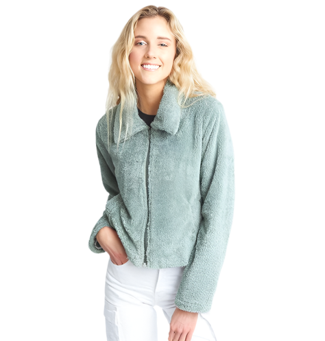 CHAQUETA PELUDA VERDE-0