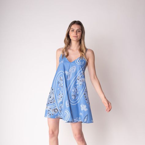 Vestido Paisley Azul-1