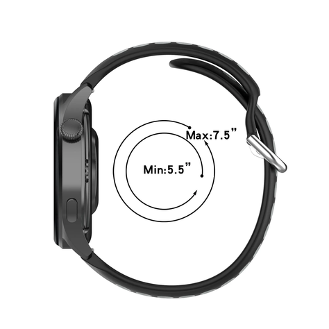 Correa Silicona Bicolor Para Huawei Samsung Amazfit 22MM-3