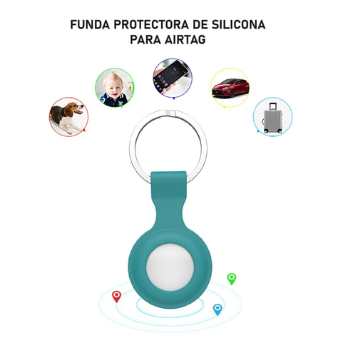 Funda silicona llavero para Airtag-1