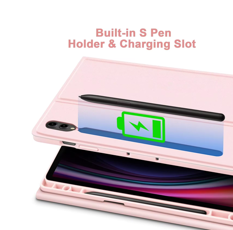 Funda con Teclado para Samsung Galaxy Tab S9 11 inch / S9 FE 10.9 inch / Rosa-1