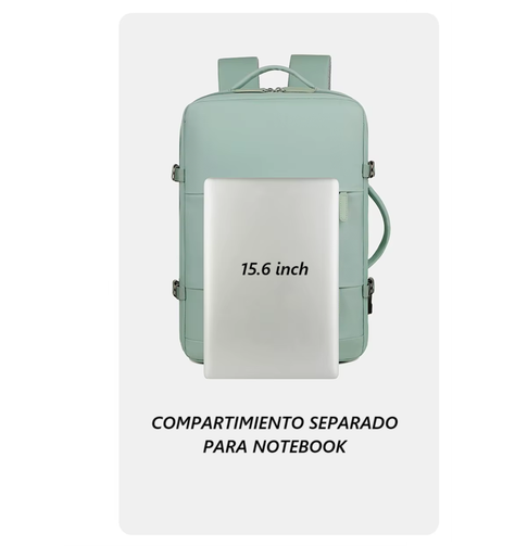Mochila De Viaje Para Cabina De Avion Multiuso Con Usb-5