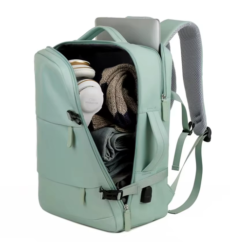 Mochila De Viaje Para Cabina De Avion Multiuso Con Usb-6