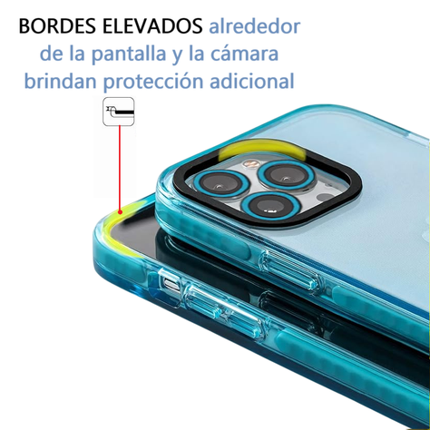 Carcasa Neon Con Lentes Para iPhone 15-3
