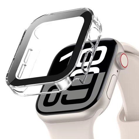 Protector Carcasa Slim Para Apple Watch 42mm Serie 10 Transparente-0