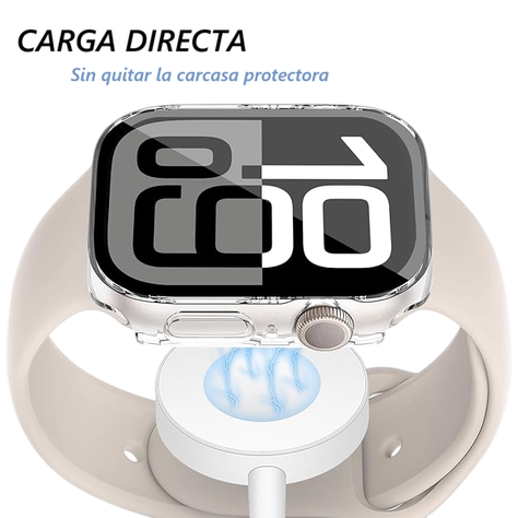 Protector Carcasa Slim Para Apple Watch 42mm Serie 10 Transparente-2