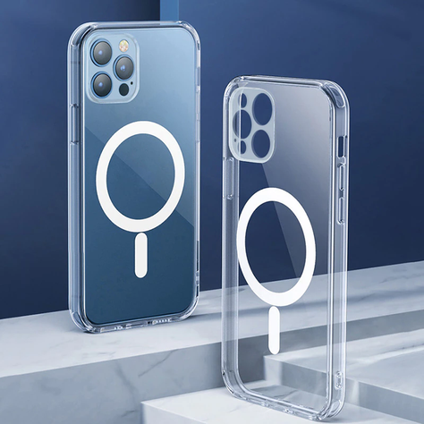 Carcasa Magsafe Para iPhone 15 Pro Transparente-1