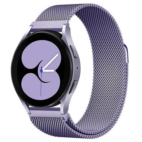 Correa Metálica Para Samsung Huawei Xiaomi / 20mm Lavanda-0