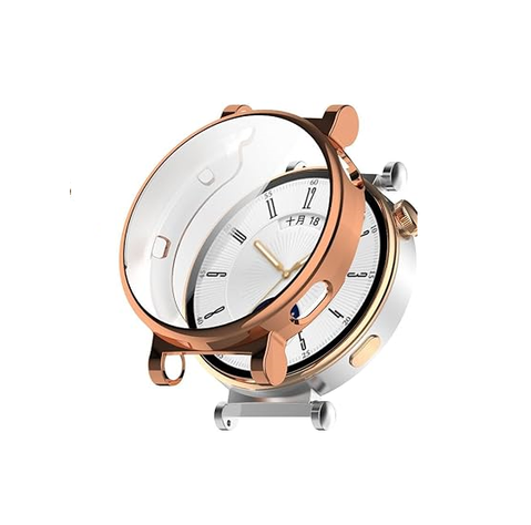 Protector Carcasa Para Huawei Watch GT4 41mm Rosa Gold-0