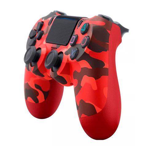 Control Joystick Mando Inalámbrico Para Ps4 Y Pc Rojo Camuflaje-1