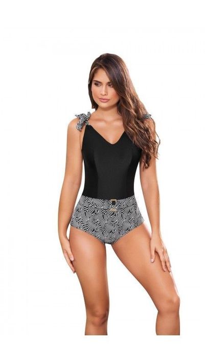 Traje de baño enterizo negro nazca 7122-0