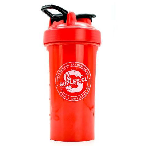 Shaker rojo 500 ml - Logo Blanco-0