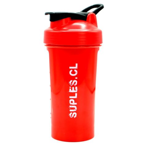Shaker rojo 500 ml - Letras Blancas-0