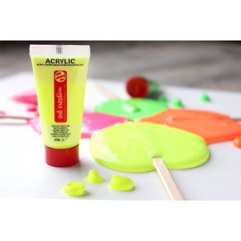Acrílicos Art Creation Set 6 Colores 12ml Fluorescentes-6