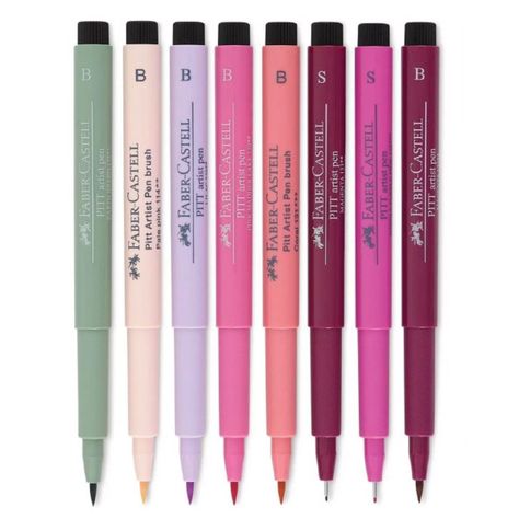 Set 8 Marcadores Rosas Pitt Artist Faber Castell Lettering-1