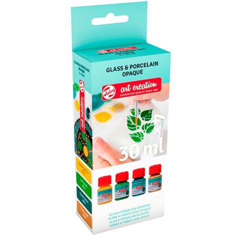 Pintura Para Porcelana y Vidrio Opaca Botanico Art Creation-0