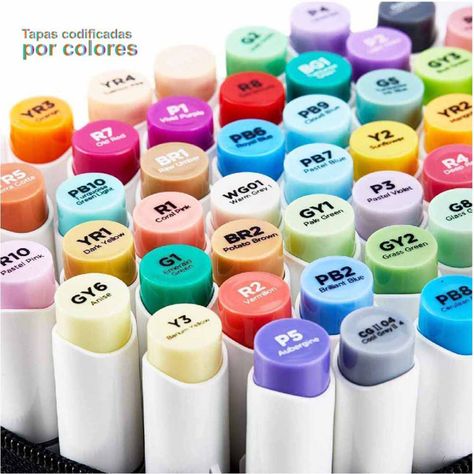 Marcadores Alcohol Ohuhu Honolulu Set 48 Colores + Blender-3