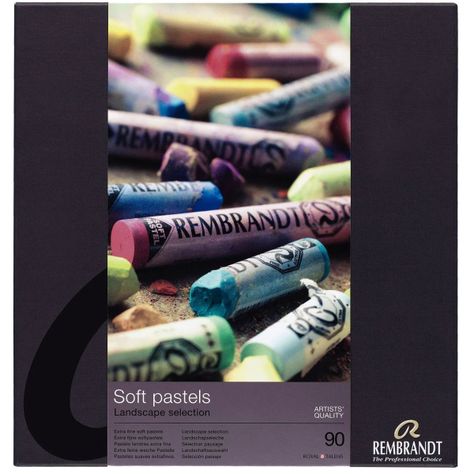 Pastel Seco Rembrandt Set 90 Colores Paisaje-0
