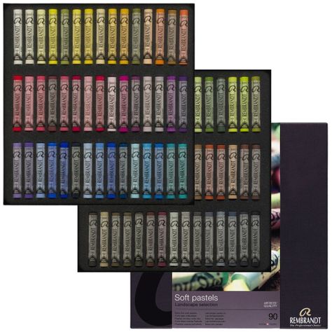 Pastel Seco Rembrandt Set 90 Colores Paisaje-1