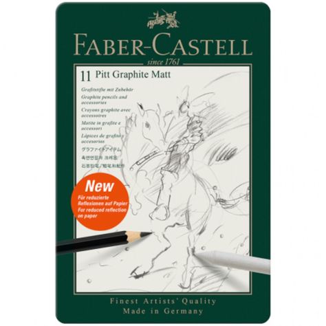 Set 11 Lápices Grafito Pitt Mate Faber Castell-2