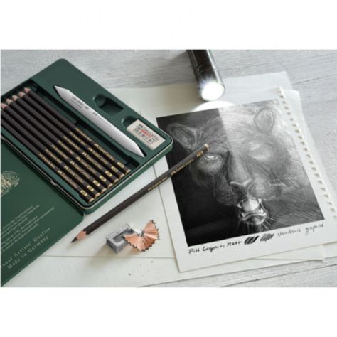 Set 11 Lápices Grafito Pitt Mate Faber Castell-4