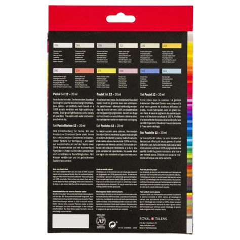 Acrílico Amsterdam Pack 12 Colores 20ml Pasteles-3