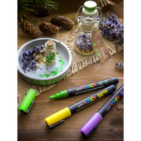 Marcadores Posca 3M Set 8 Colores Glitter-3