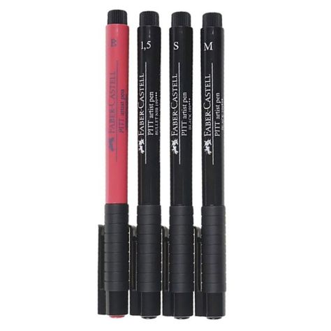 Set 4 Marcadores Pitt Artist Faber Castell Hand Lettering-3