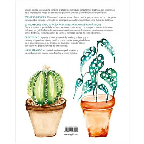 Libro de Arte Botánico con Acuarela Nikki Strange-5