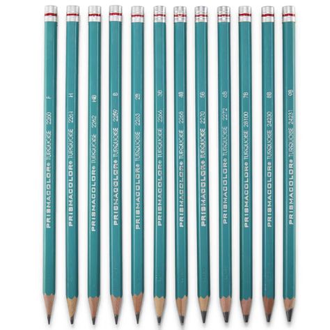 Lápices Grafito Prismacolor Turquoise 12 Dureza Blanda-3