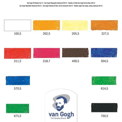 Set 12 Colores de Pasteles al Óleo Van Gogh-3
