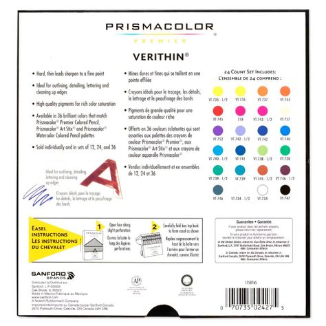 Set 24 Lápices de Colores Prismacolor Verithin-1