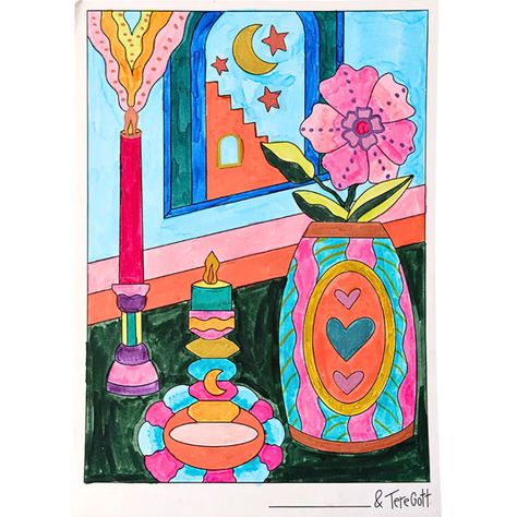 Libro para Colorear Mystic Dinner Party Tere Gott-3