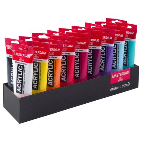 Pack 18 Colores Acrílico Amsterdam 120ml Serie Standard-2