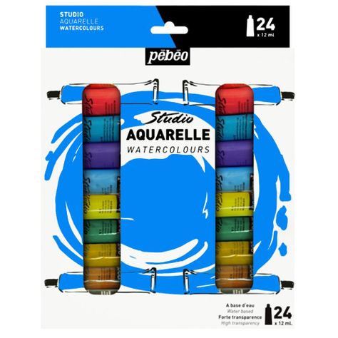 Acuarela Pebeo Studio Set 24 Colores 12ml-0