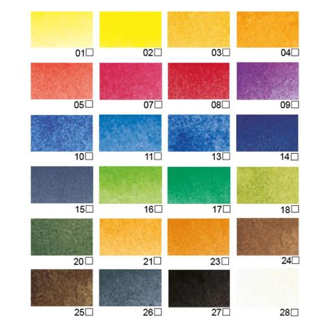 Acuarela Pebeo Studio Set 24 Colores 12ml-1