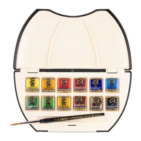 Acuarela En Pastillas Profesional Rembrandt Set 12-0