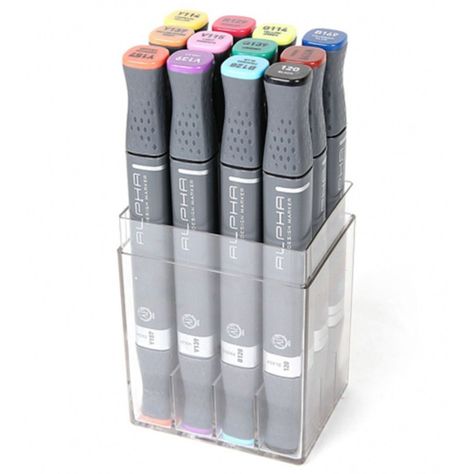 Marcadores Alpha Design Set 12 Colores-2