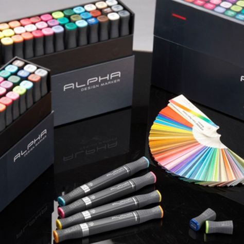 Marcadores Alpha Design Set 12 Colores-9