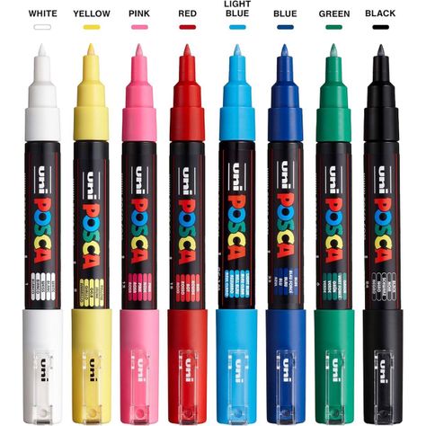 Marcadores Posca 1M Set 8 Colores Basicos-2