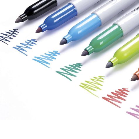 Marcador Permanente Sharpie Punta Fina Tropical Blister X12-1